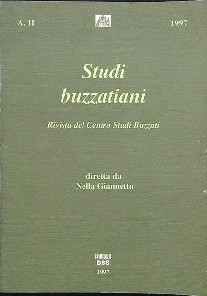Studi buzzatiani - Nella Giannetto - copertina