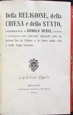 Della religione, della chiesa e dello stato