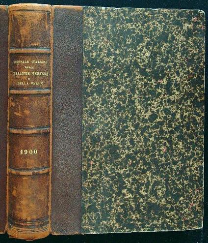 Giornale italiano delle malattie veneree e della pelle 1900 - Ambrogio Bertarelli - copertina