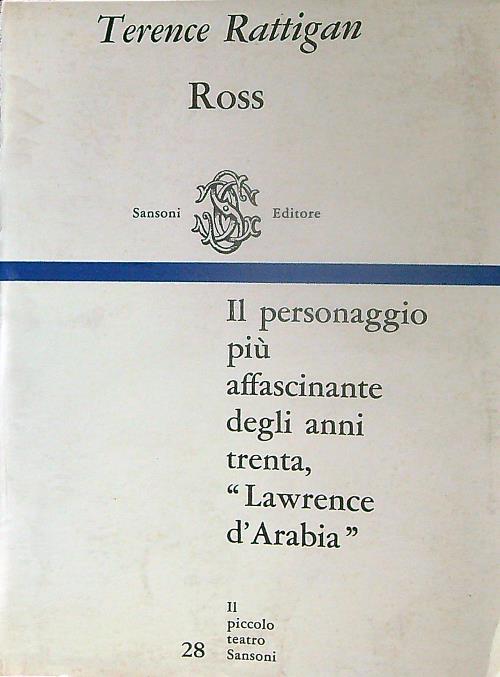 Ross  - Terence Rattigan - copertina