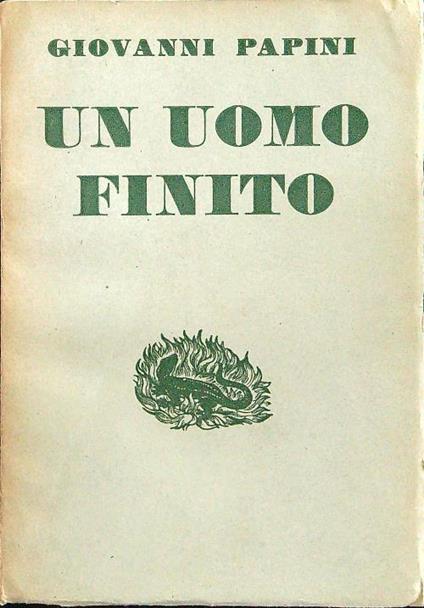 Un uomo finito - Giovanni Papini - copertina