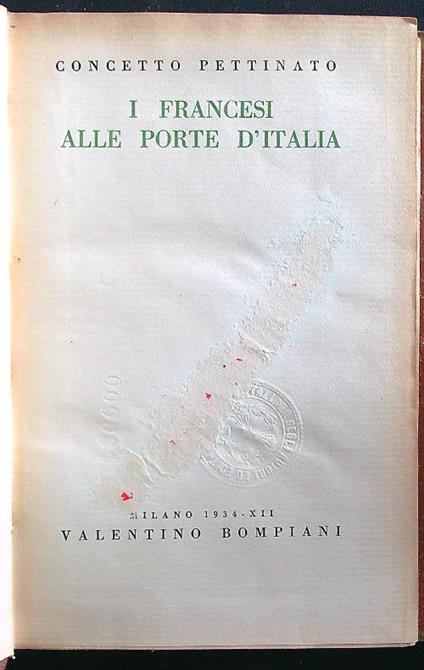 I francesi alle porte d'Italia - Concetto Pettinato - copertina