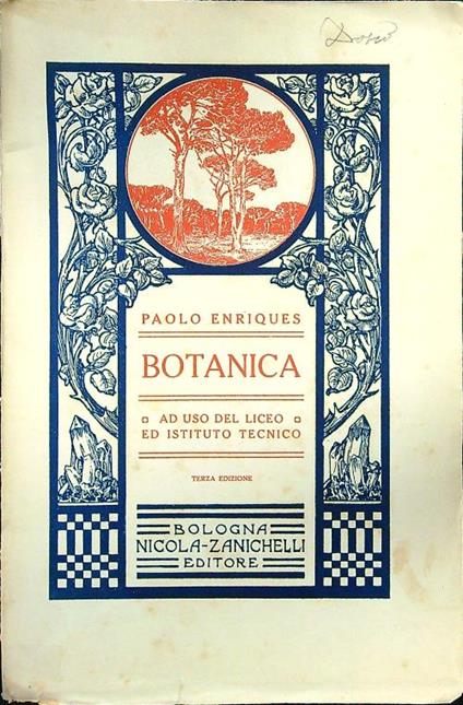 Botanica - Paolo Enriques - copertina