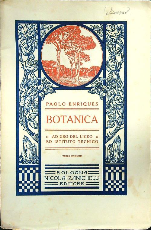 Botanica - Paolo Enriques - copertina
