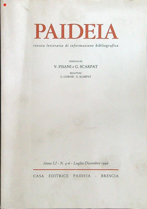 Paideia 1996 fasc. IV-VI n.4-6