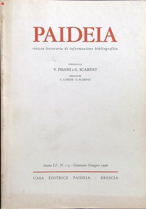 Paideia 1996 - fasc. I-III