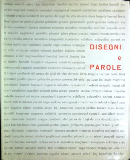 Disegni e parole - Marcello Pirro - copertina