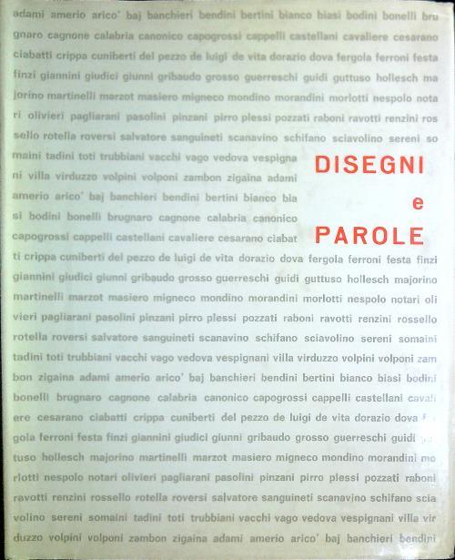 Disegni e parole - Marcello Pirro - copertina