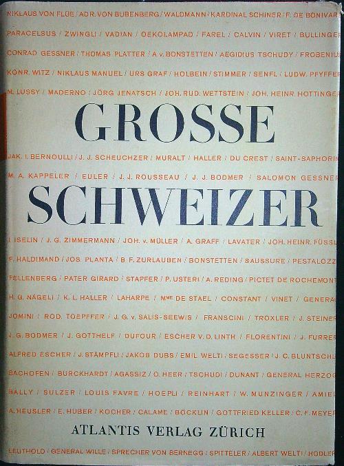 Grosse Schweizer - copertina