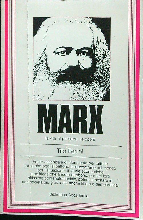 Marx - Tito Perlini - copertina