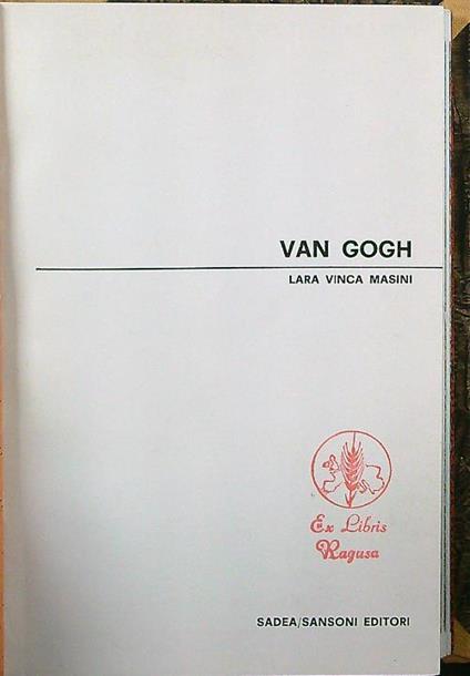 Van Gogh - Lara Vinca Masini - copertina