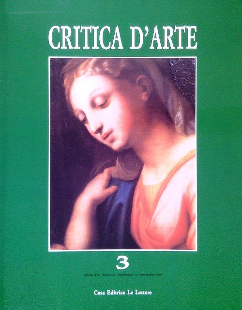Critica d'arte N. 3/Novembre 1999