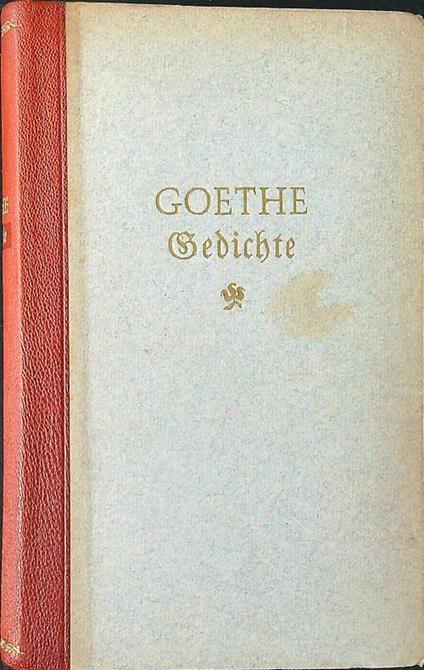 Gedichte - Goethe - copertina