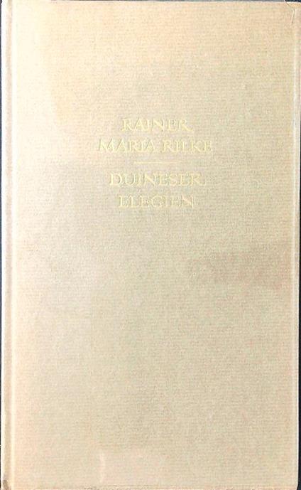 Duineser Elegien - Rainer Maria Rilke - copertina