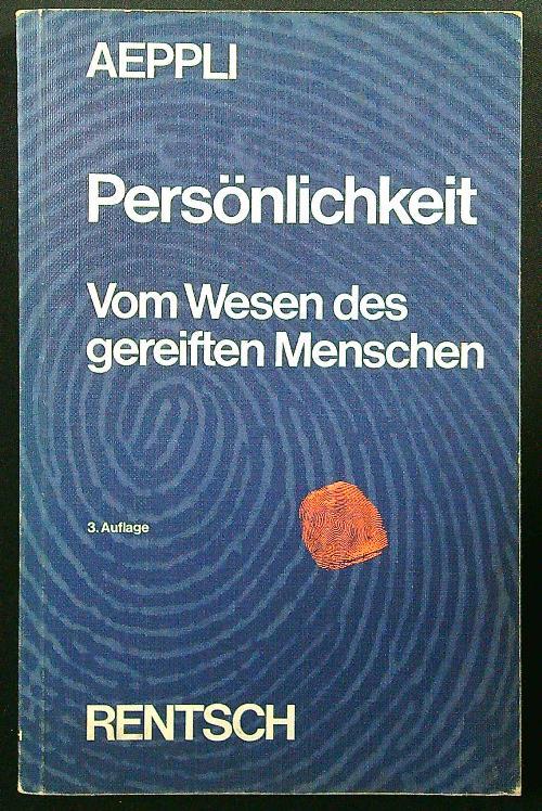 Personlichkeit - Aeppli - copertina