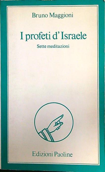 I profeti d'Israele - Bruno Maggioni - copertina