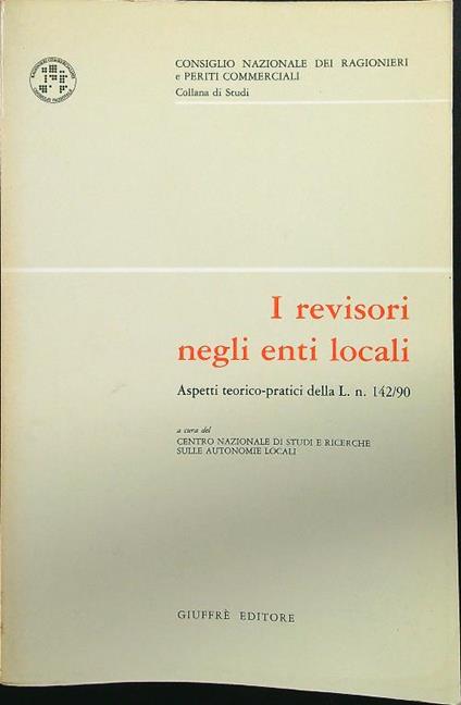 I revisori negli enti locali - copertina