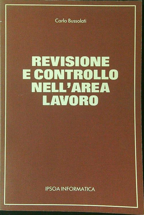 Revisione e controllo nell'area lavoro