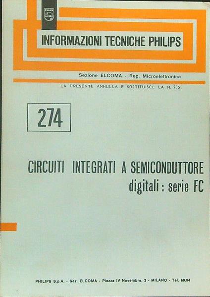Circuiti integrati a semiconduttore Digitali: serie FC - copertina