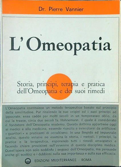 L' omeopatia - Pierre Vannier - copertina