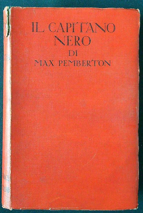 Il capitano Nero - Max Pemberton - copertina