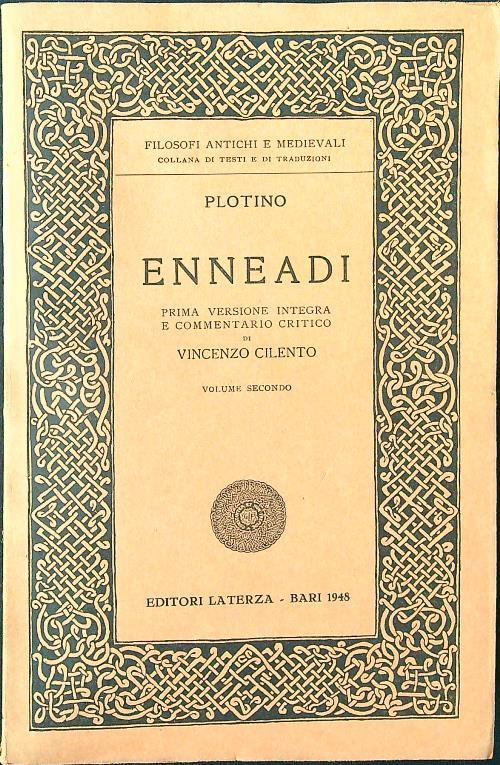 Enneadi - Volume 2 - Plotino - copertina