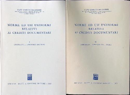 Norme ed usi uniformi relativi ai crediti documentari 2vv
