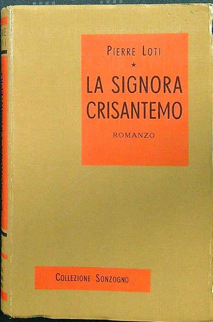 La signora Crisantemo - Pierre Loti - copertina