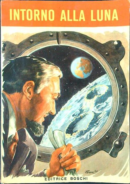 Intorno alla luna - Giulio Verne - copertina