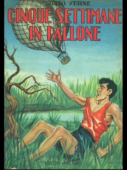Cinque settimane in pallone - Giulio Verne - copertina