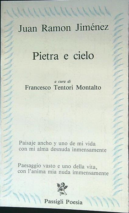 Pietra e cielo - Juan Ramon Jimenez - copertina
