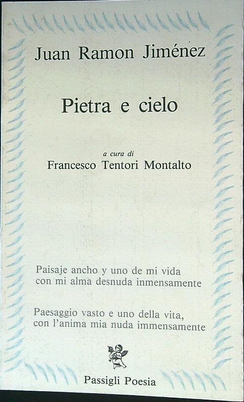 Pietra e cielo - Juan Ramon Jimenez - copertina