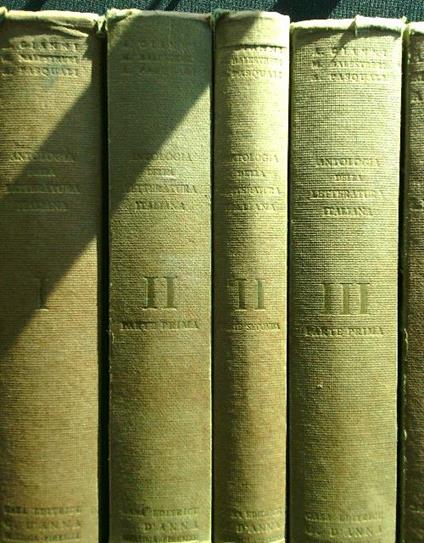 Antologia della letteratura italiana 5vv - copertina