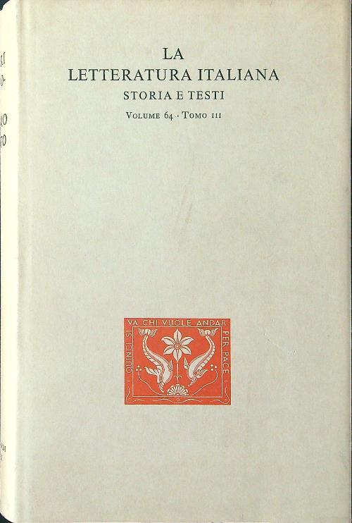 Narratori dell'Ottocento e del primo Novecento tomo III