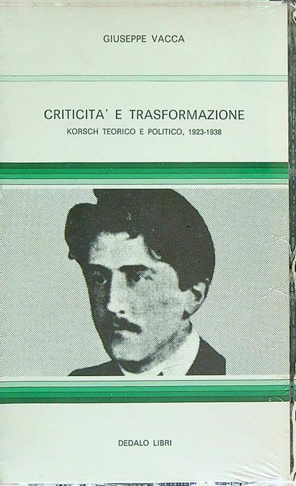 Criticità e trasformazione - Giuseppe Vacca - copertina