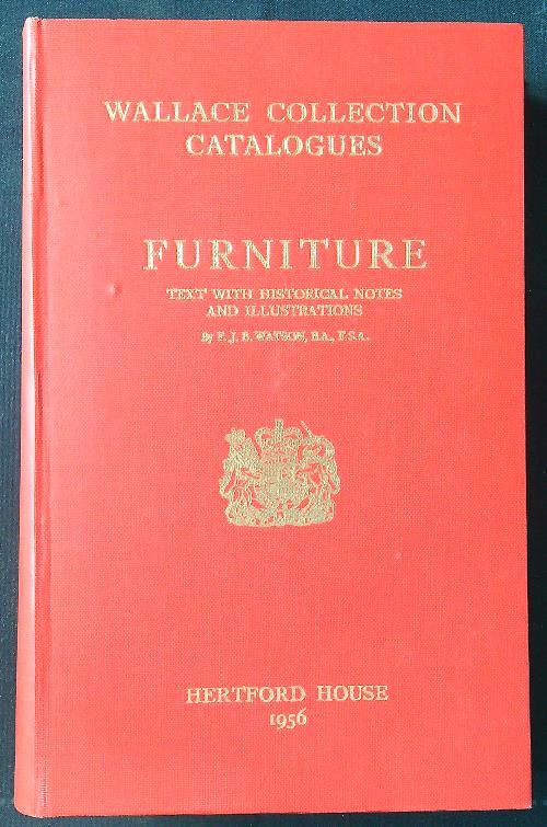Furniture. Text with historical notes and illustrations - B. A. Watson - copertina