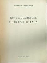 Rime giullaresche e popolari d'Italia