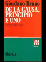 De la causa,principio e uno