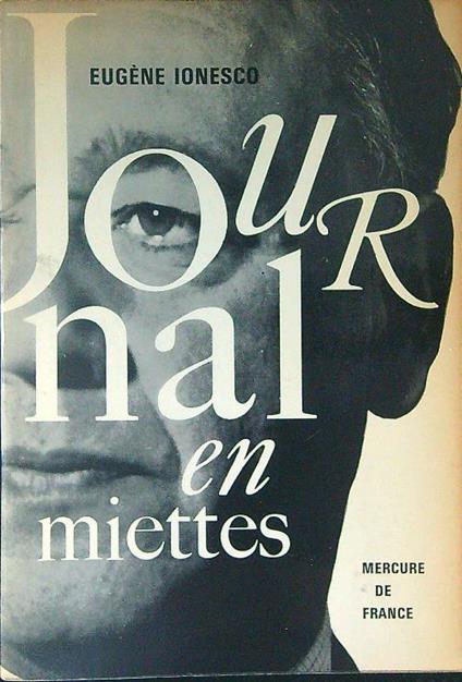Journal en miettes - Eugene Ionesco - copertina