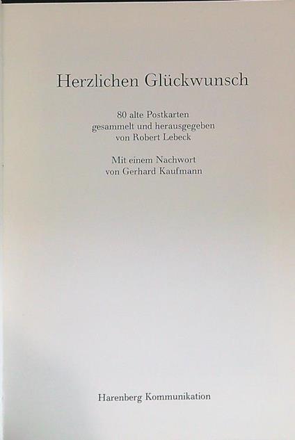 Herzlichen Gluckwunsch - copertina