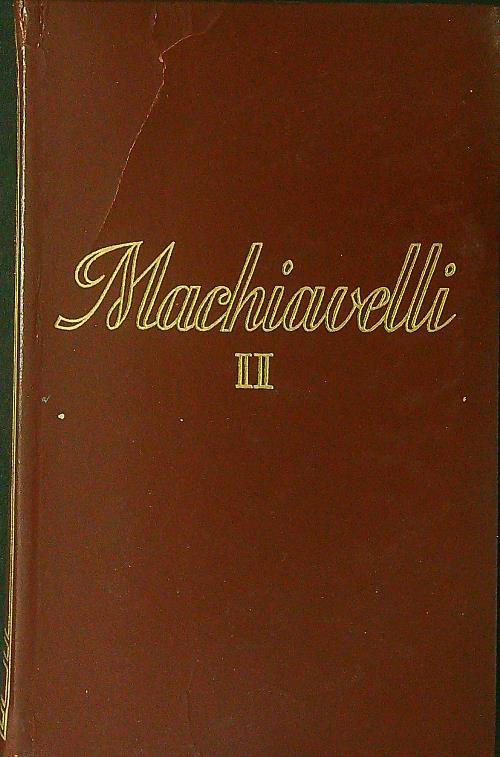 Machiavelli II - Francesco Flora - copertina