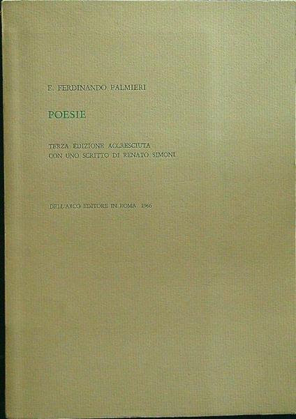 Poesie - Ferdinando Palmieri - copertina