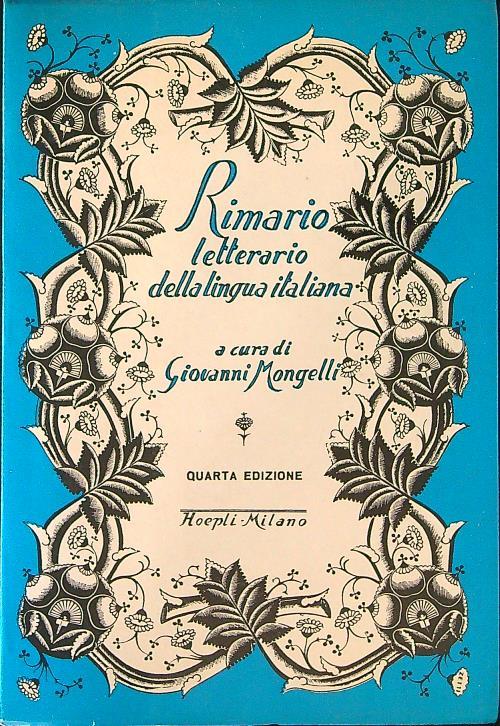 Rimario letterario della lingua Italiana