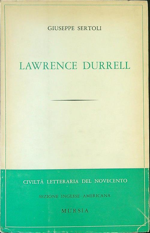 Lawrence Durrell - Giuseppe Sertoli - copertina