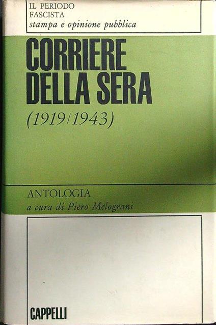 Corriere della Sera 1919 - 1943 - copertina