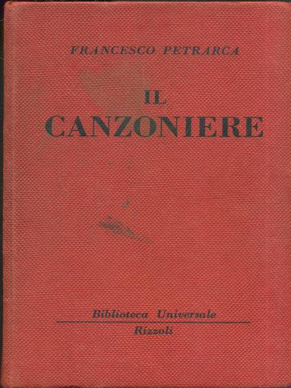 Il canzoniere - Francesco Petrarca - copertina