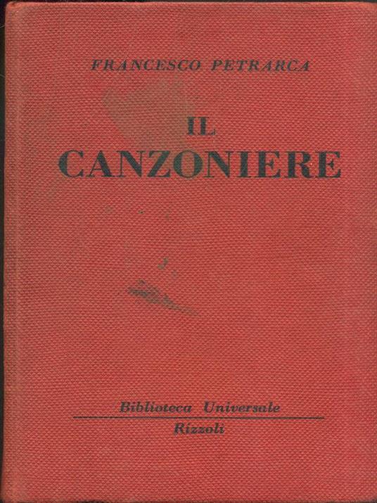Il canzoniere - Francesco Petrarca - copertina