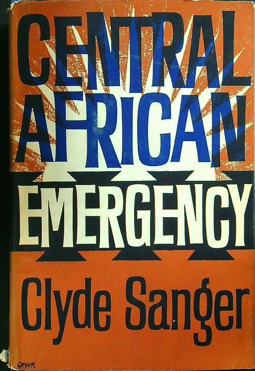 Central american emergency - Clyde Sanger - copertina