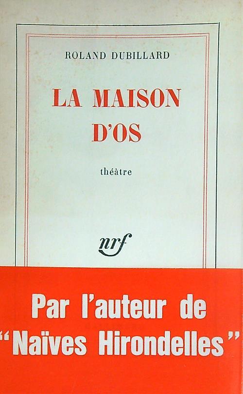 La maison d'os - Roland Dubillard - copertina