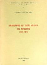 Shakespeare nei teatri milanesi del novecento 1904-1978